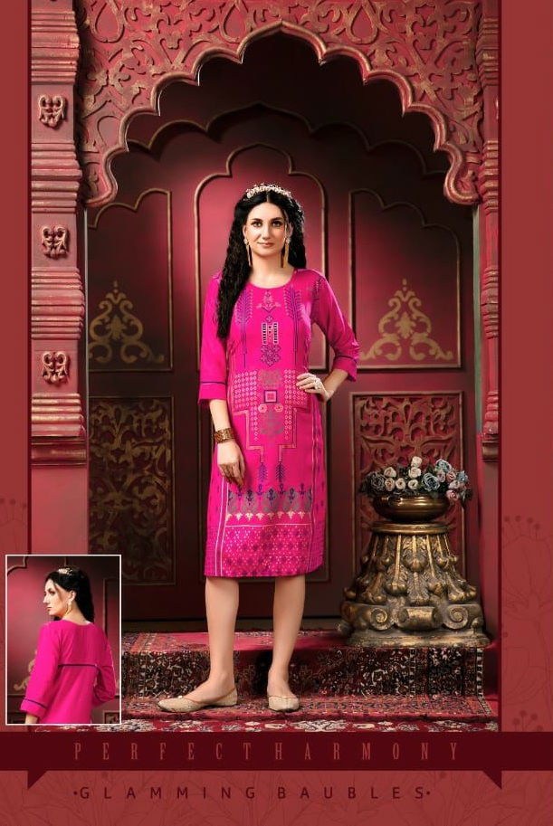 Kinti Chigi Wigi 3 Fancy Casual Wear Rayon Designer Printed Kurti Collection
